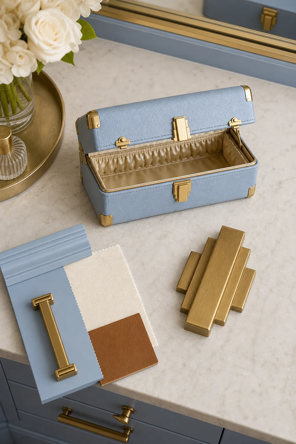Introducing Art Deco Rhythm in the finished walk-in closet