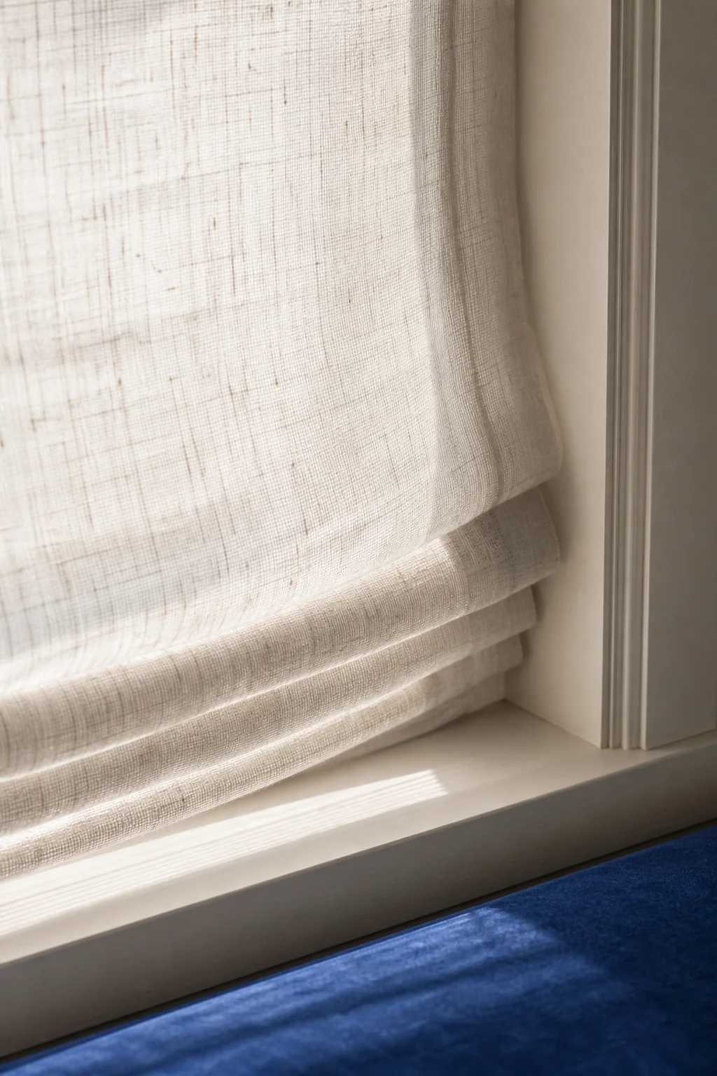 Softening the rigid frame in the finished window reading nook