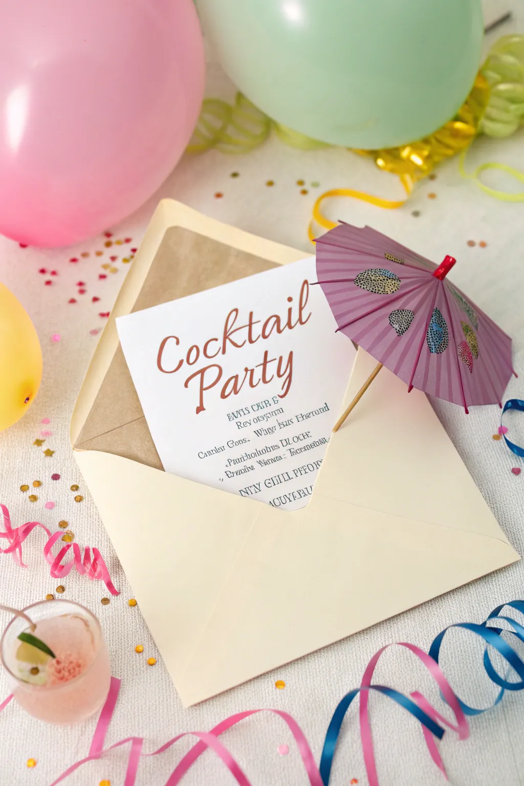 Original Ideas for Making Your Cocktail Party Invitation Stand Out