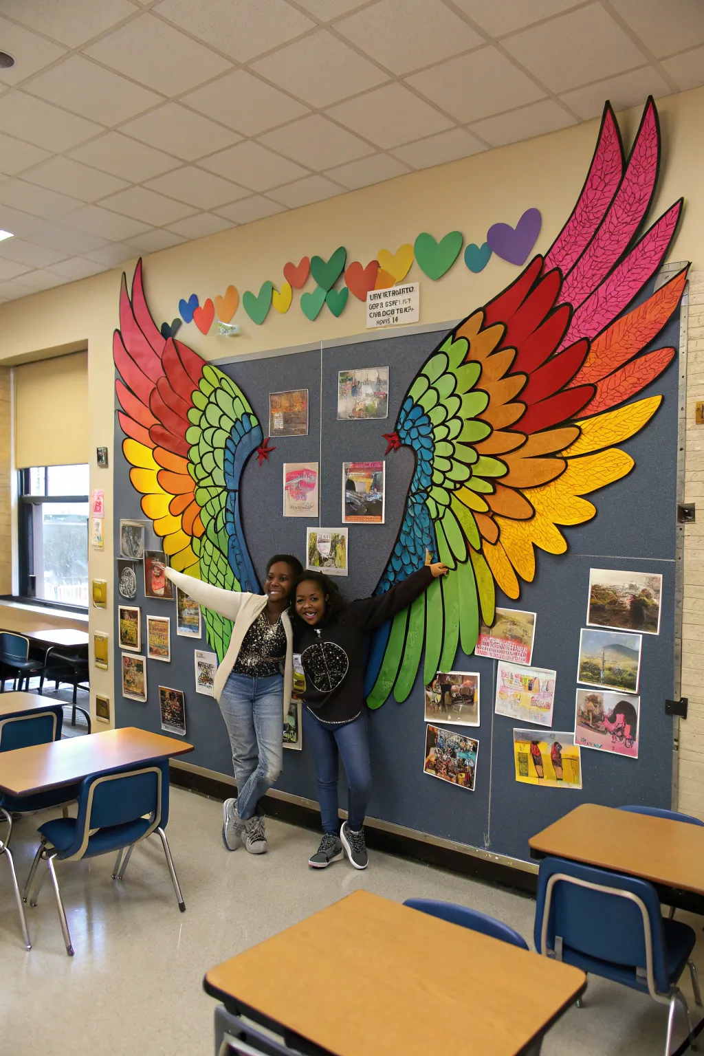 Colorful School Spring Bulletin Board Inspiration