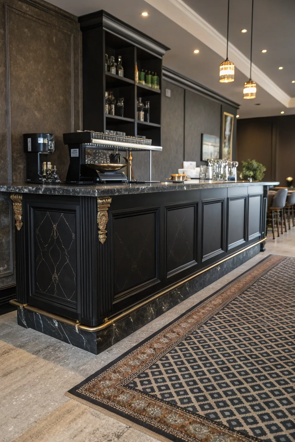 Unique Ideas to Style a Black Coffee Bar at Home