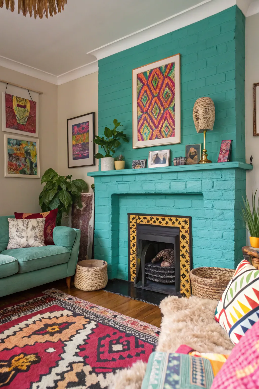 Fresh Ideas for Painting Your Brick Fireplace