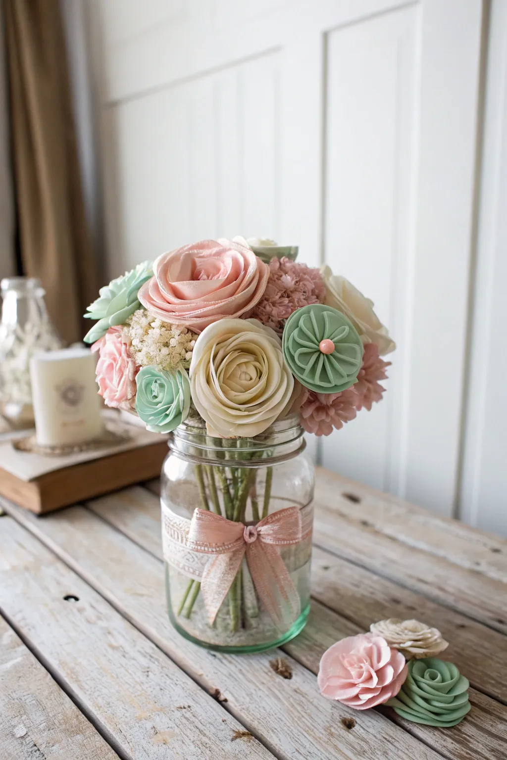 Curated Collection of Charming Fabric Flowers