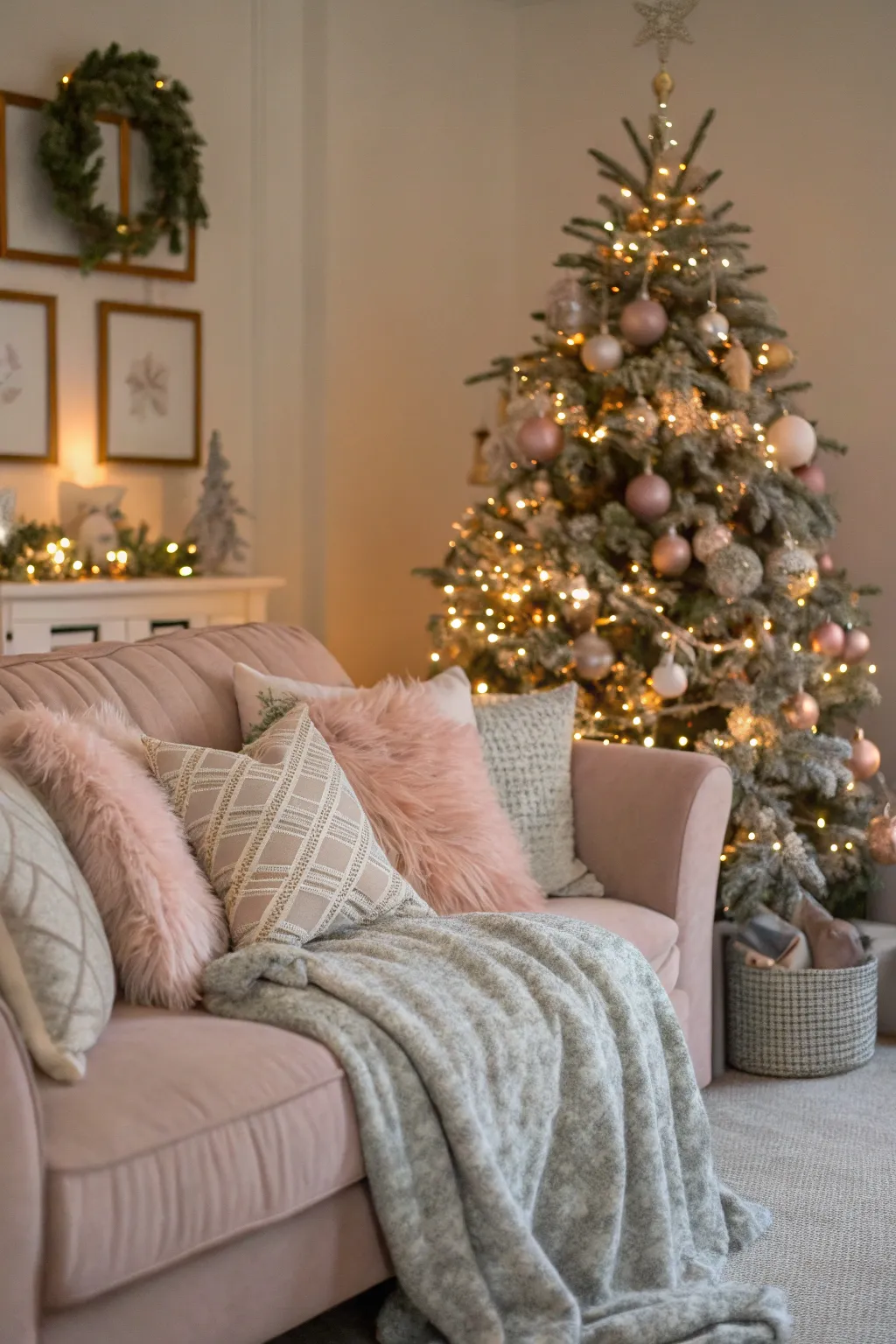 Imaginative Blush, Silver, and Pink Christmas Tree Concepts