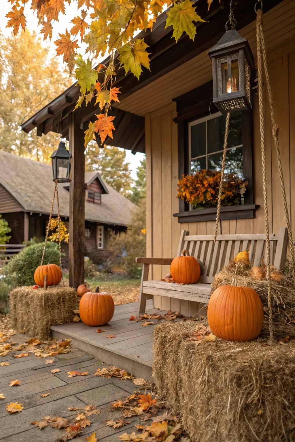 Chic Ideas for Pumpkins on the Front Porch