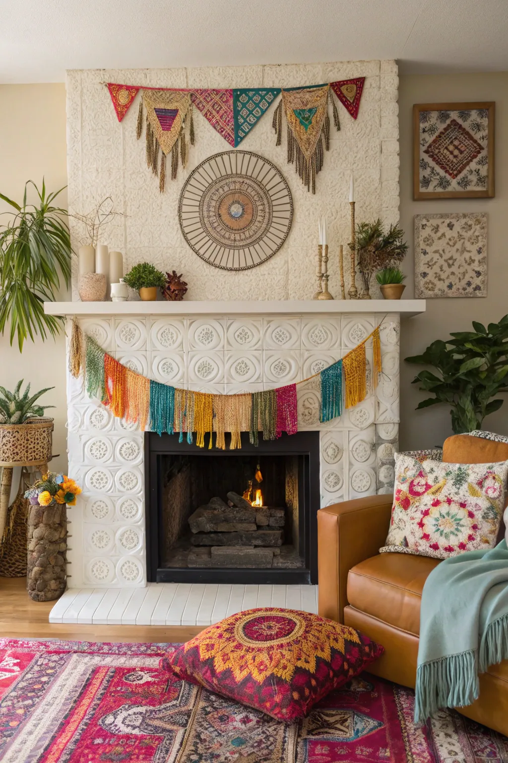 Modern Concepts for a Boho Fireplace Makeover