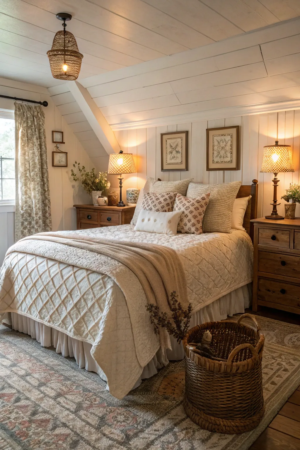 Farmhouse Master Bedroom Photo Inspiration & Decorating Ideas