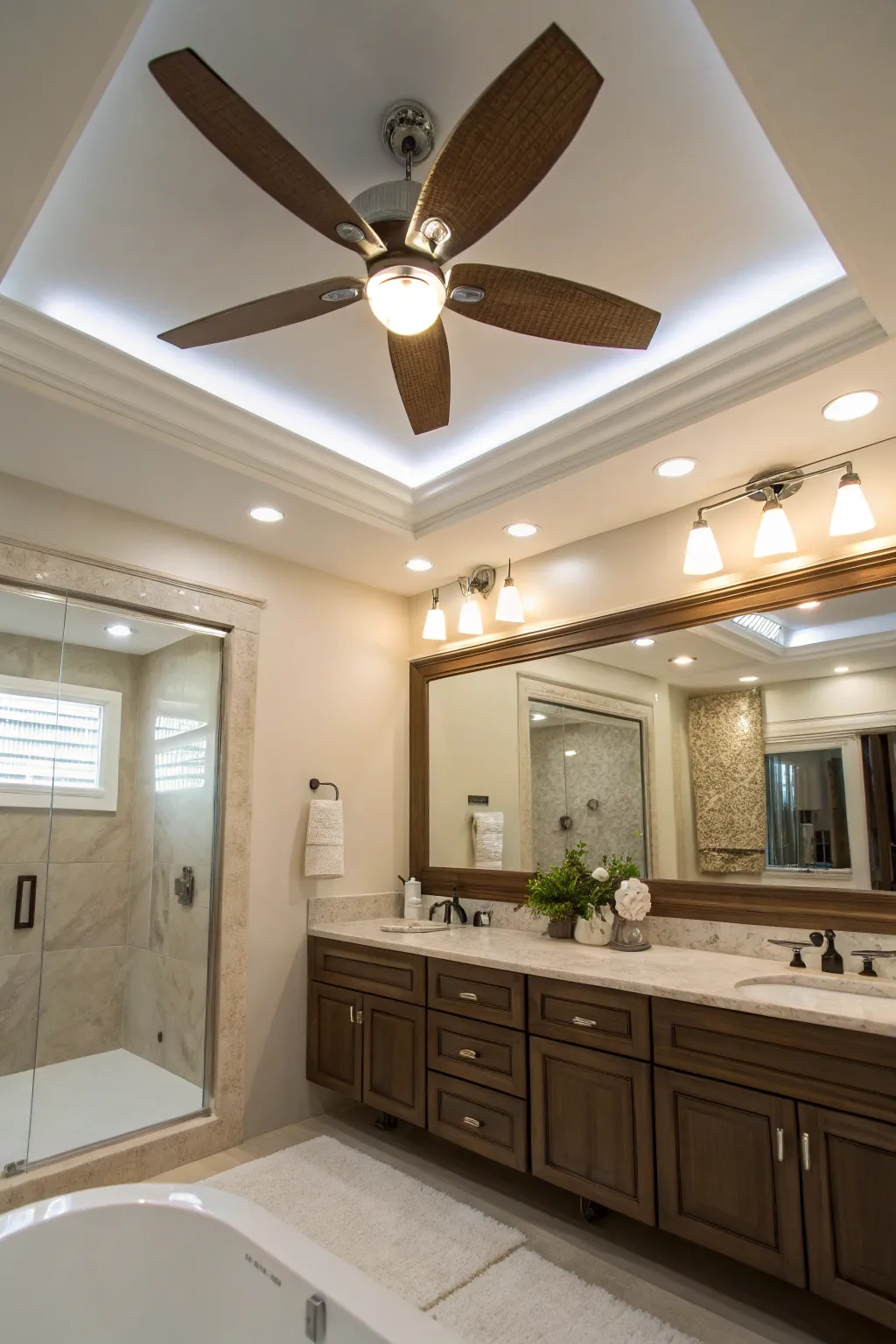 Inspirational Bathroom Ceiling Light and Fan Ideas