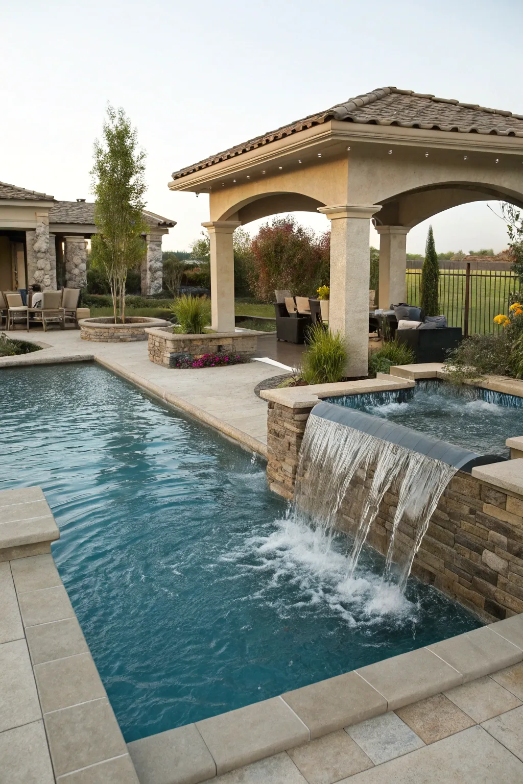 Modern Concepts for Pool Water Features