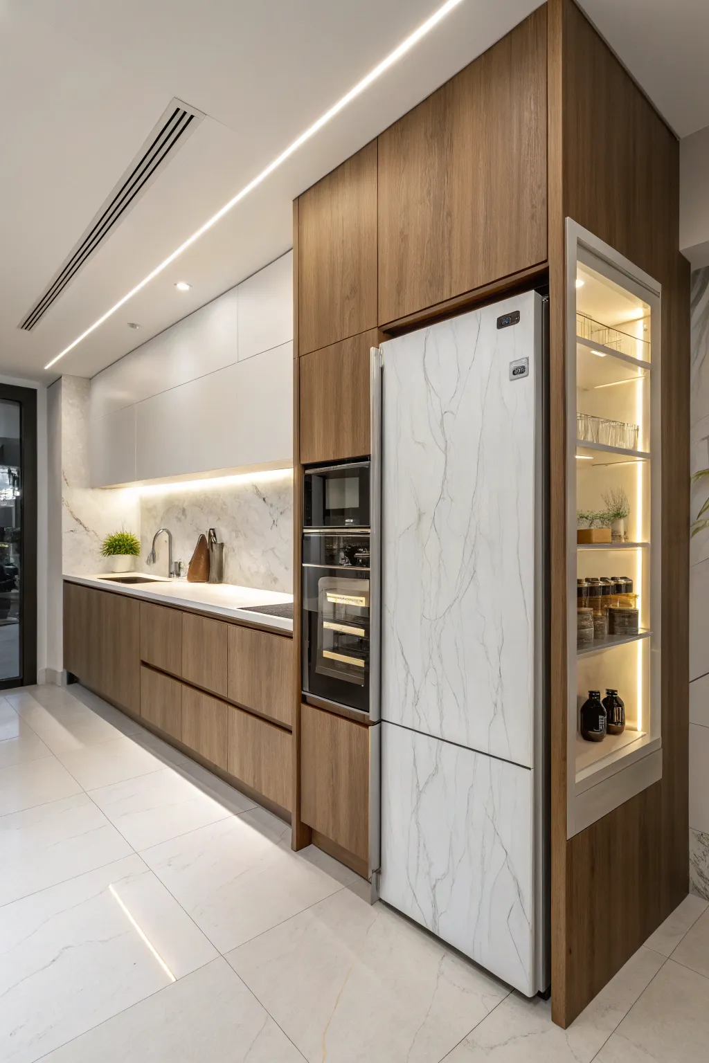 Functional Kitchen Ideas Featuring a Fridge