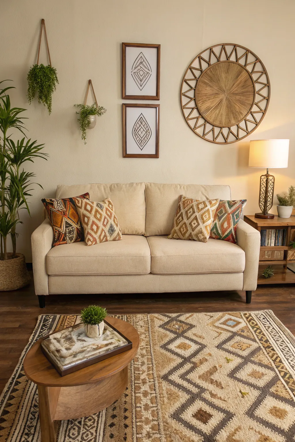 Fresh Living Room Looks Featuring Beige Couches