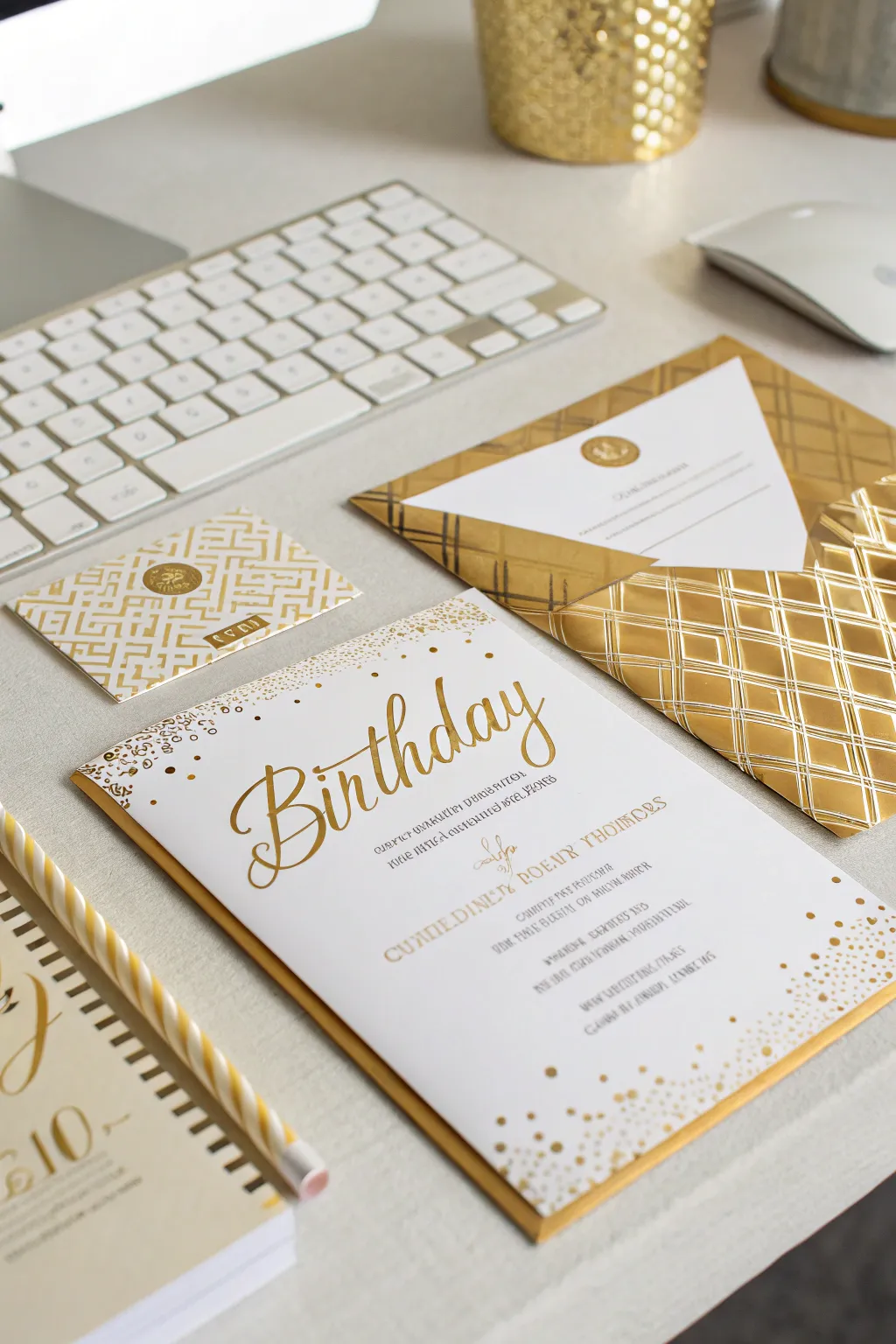 Unique Birthday Gold Decorations Idea List