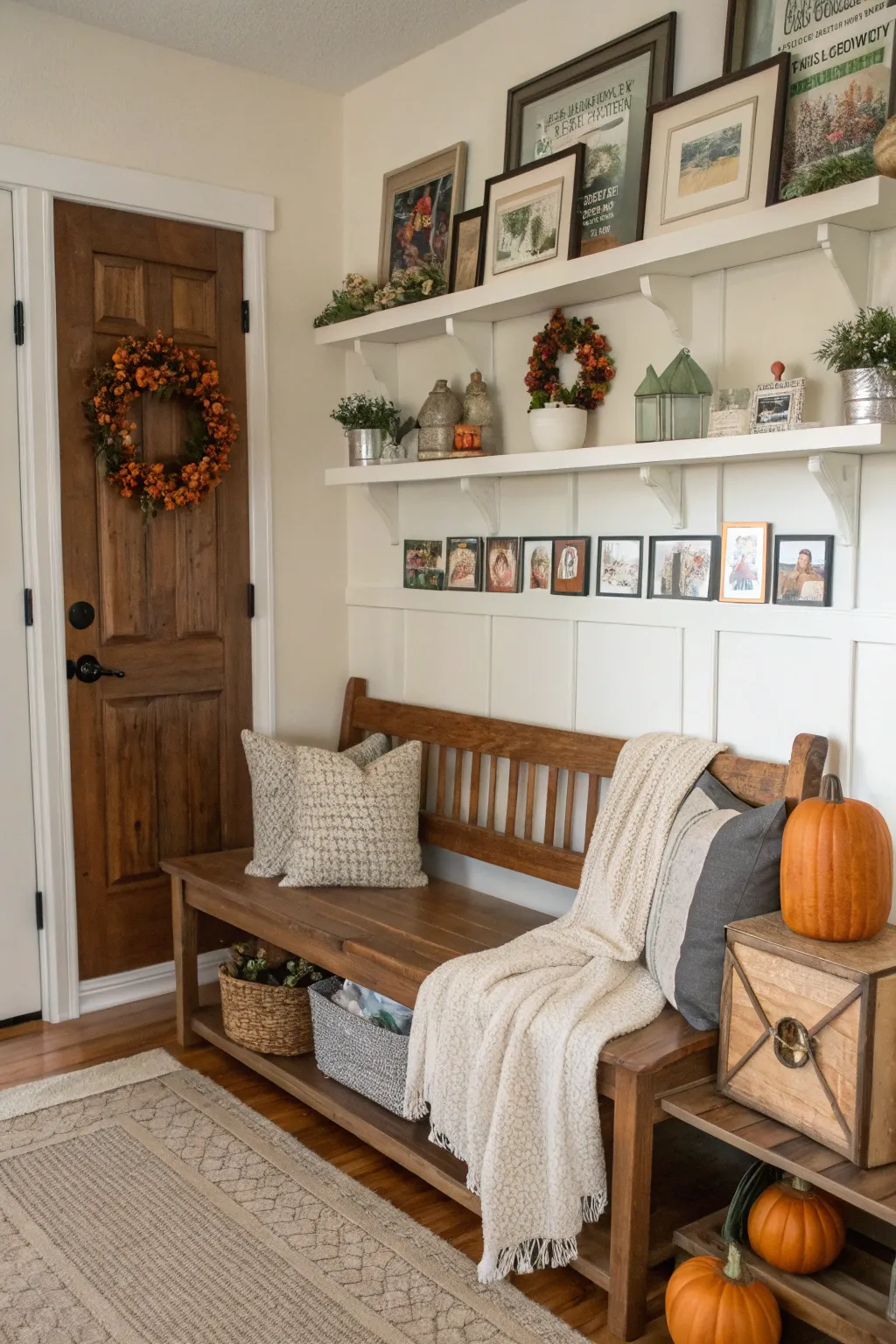 Farmhouse Entryway Bench Design Tips & Trends