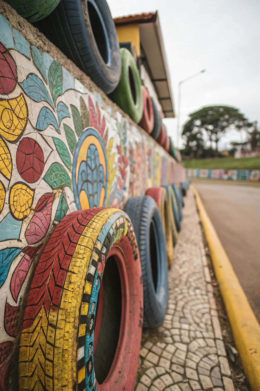 Showcase of Upcycled Tyre Gardens and Landscapes