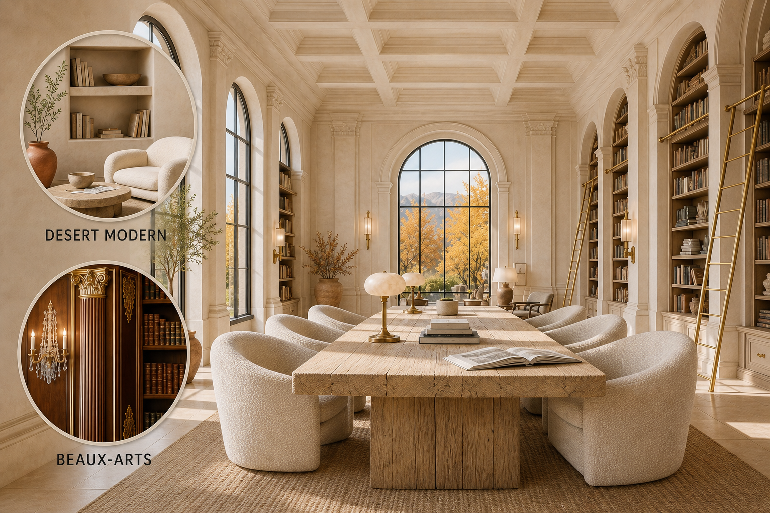 desert beaux-arts library