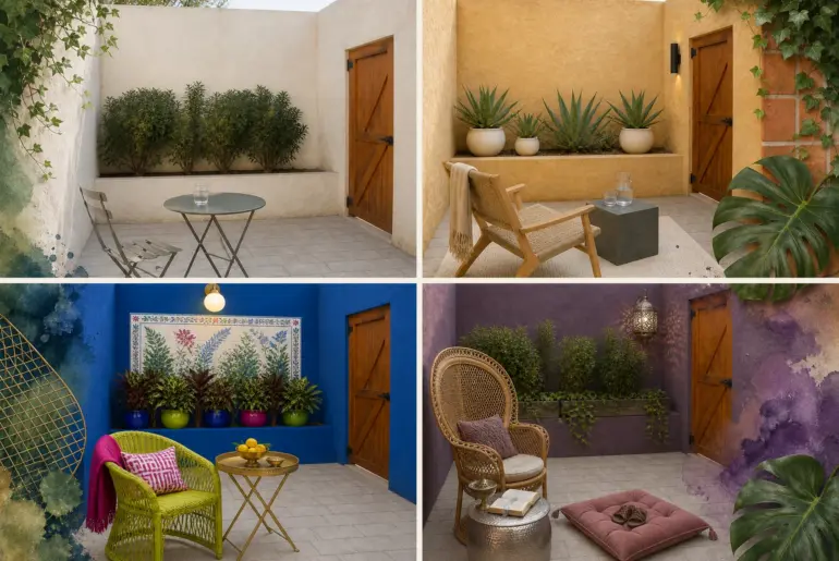 8 Jewel Tone Color Schemes for a Moody Courtyard Garden