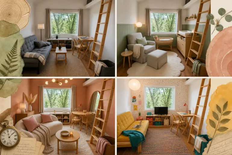 Living in a tiny house through 10 distinct life stages