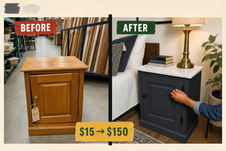 accent cabinet marble painting