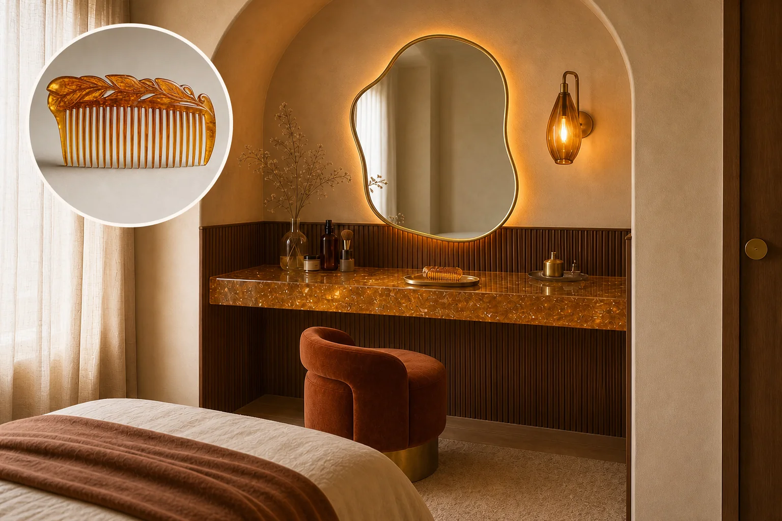 bedroom vanity nook