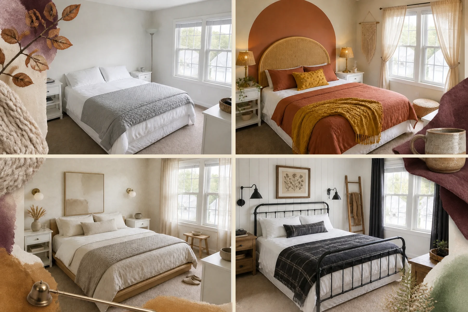 11 Bedroom Looks Styled For The Ultimate Fall Cozy Season