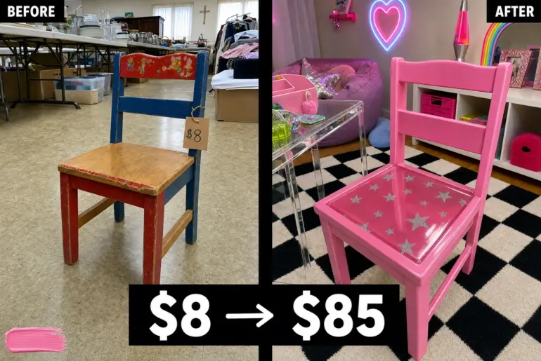 kids chair y2k makeover