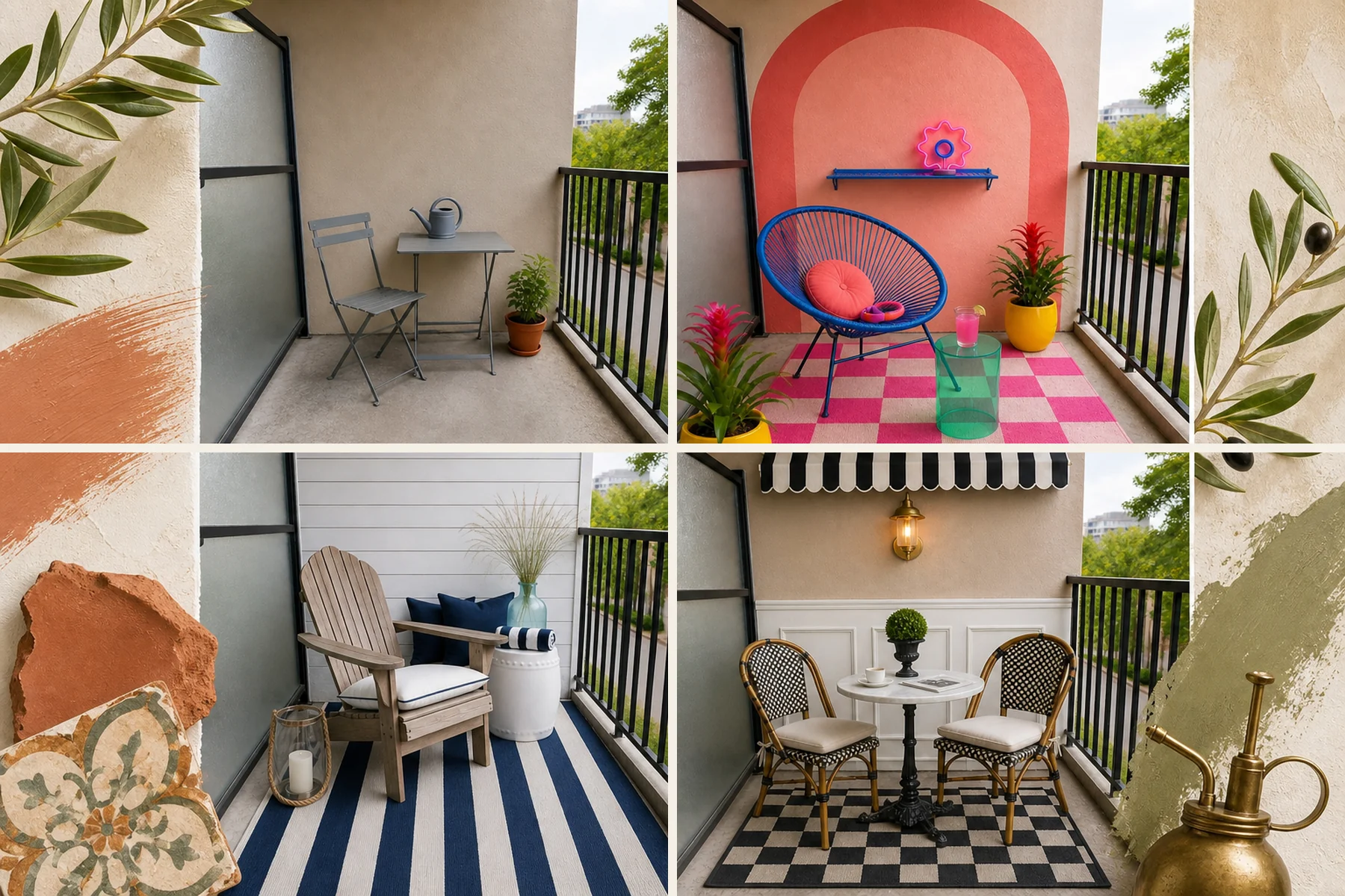 Style A Small Balcony Using 7 Distinct Design Trends