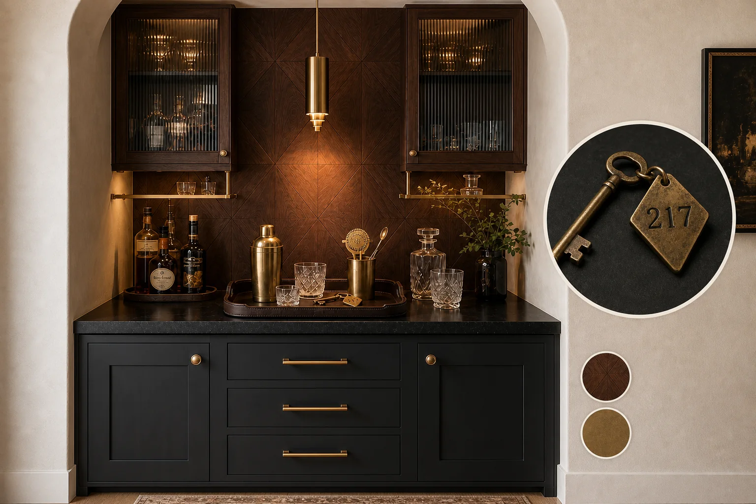home bar nook
