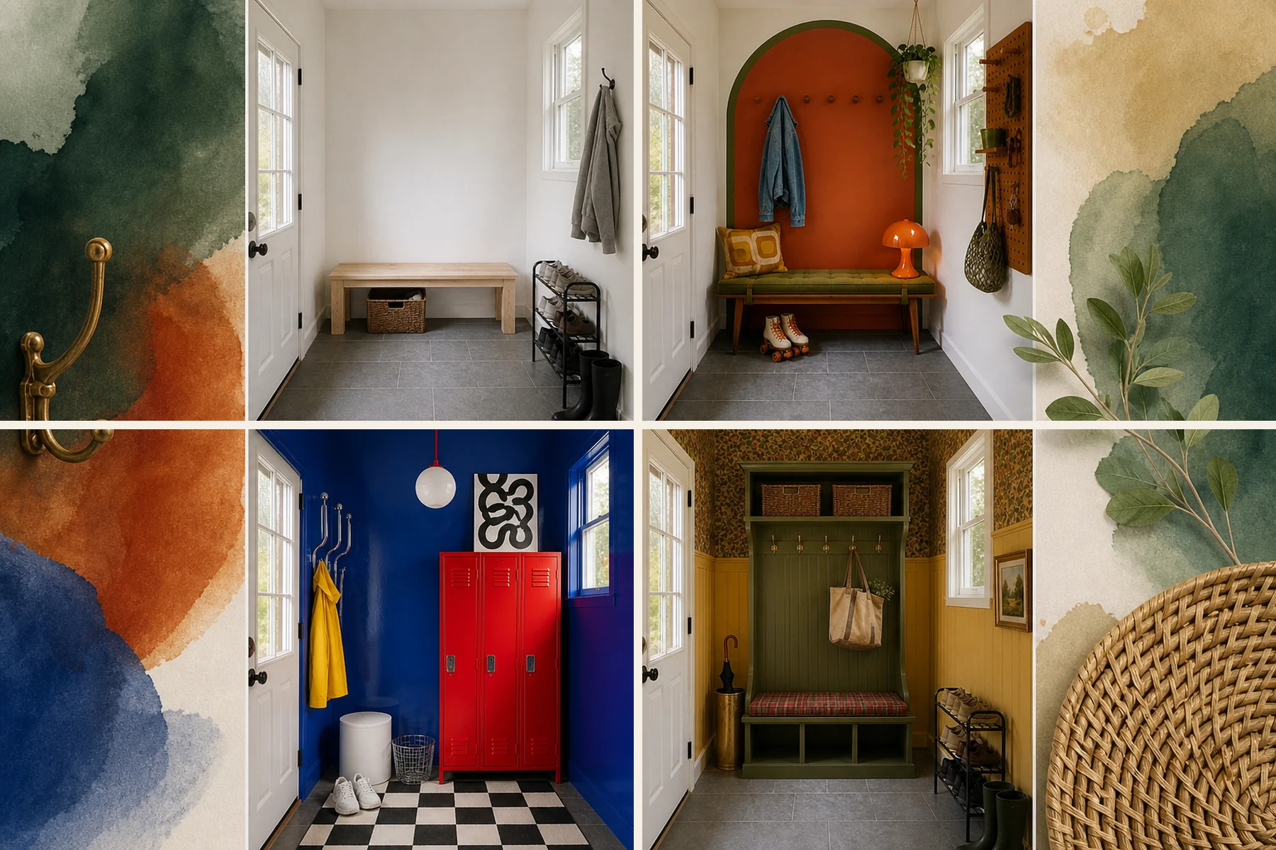 Transform Your Mudroom With 8 Saturated Color Palettes