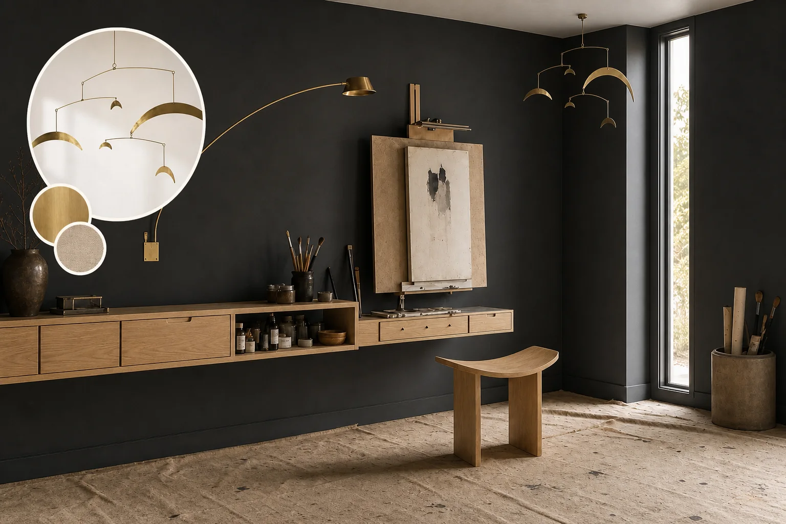 artist easel nook