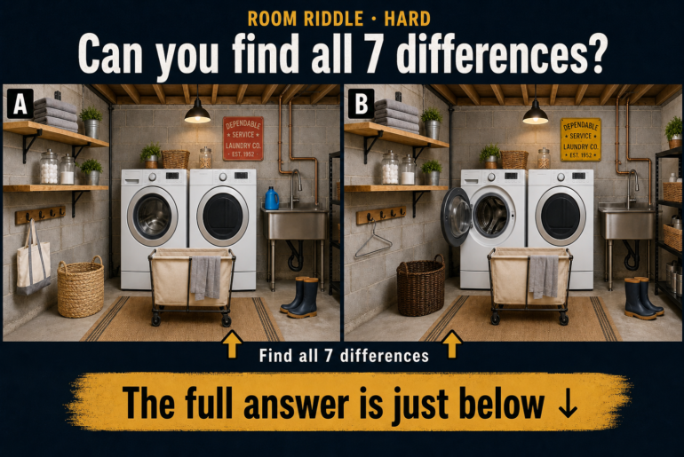 unfinished basement laundry room