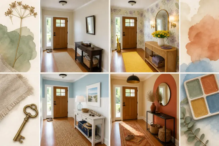 8 Seasonal Color Shifts To Update Your Foyer Today