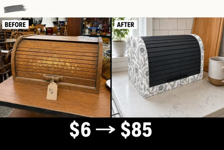 bread box fabric makeover