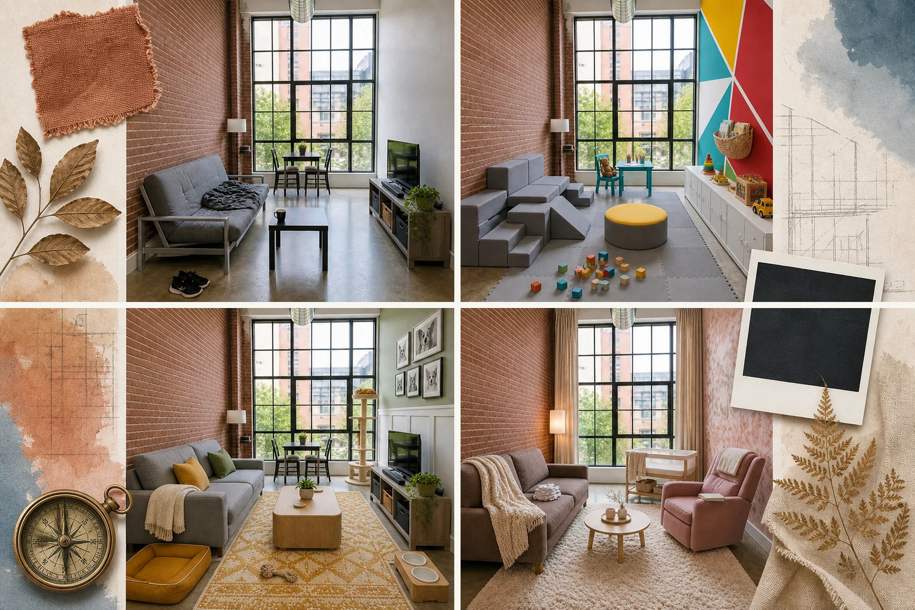 12 ways to transform one loft apartment for every life-stage
