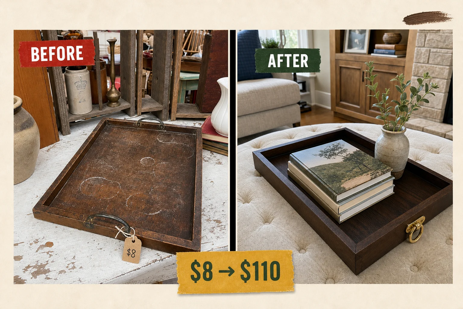 wooden tray gel stain