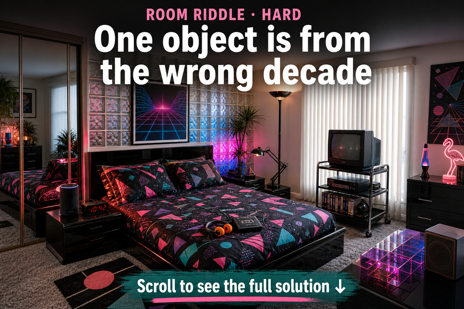 black bedroom