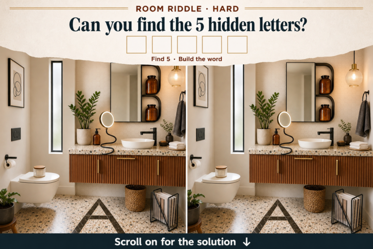 modern powder room