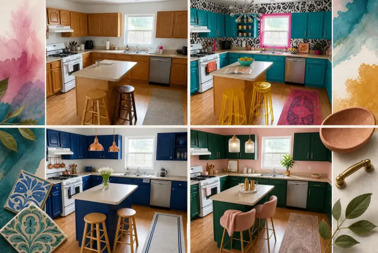 8 Bold Color Transformations For Your Next Kitchen Makeover