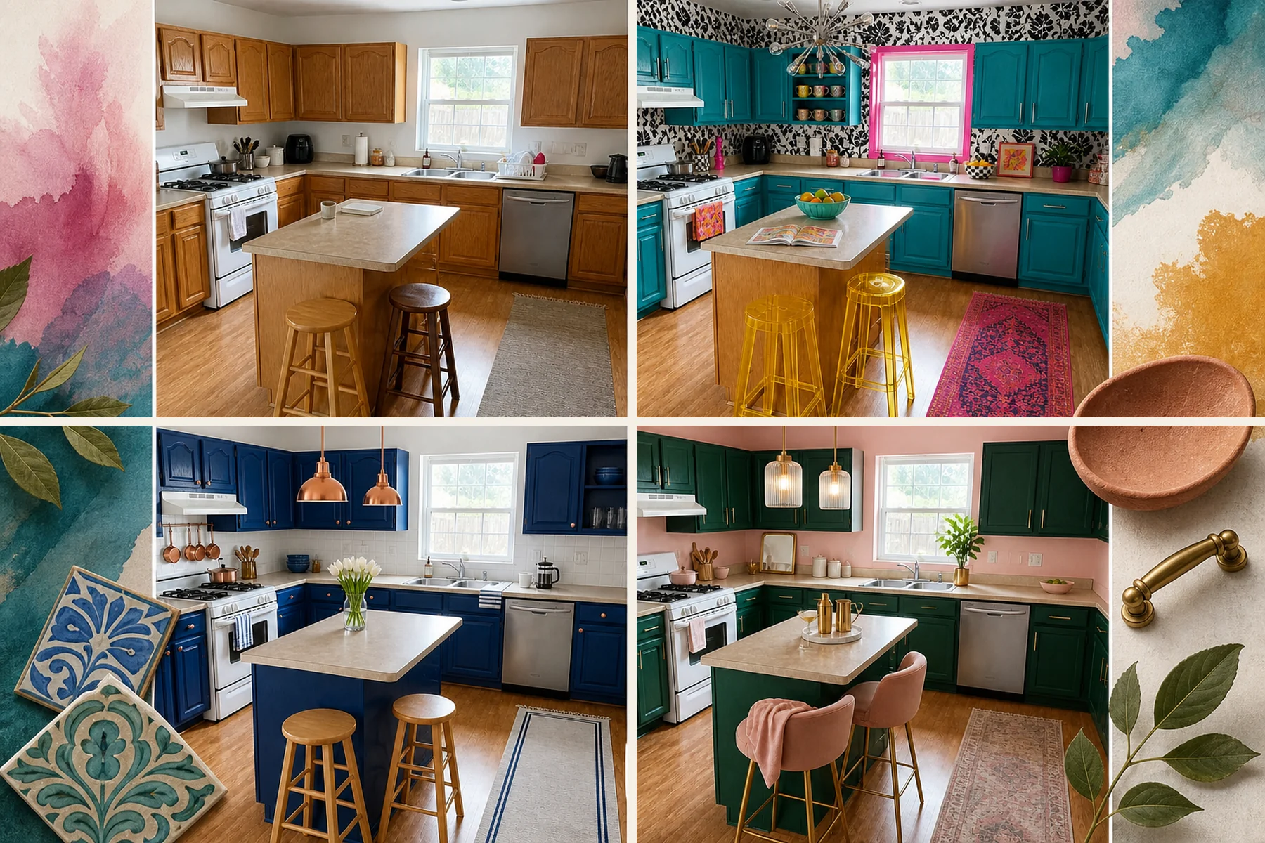 8 Bold Color Transformations For Your Next Kitchen Makeover
