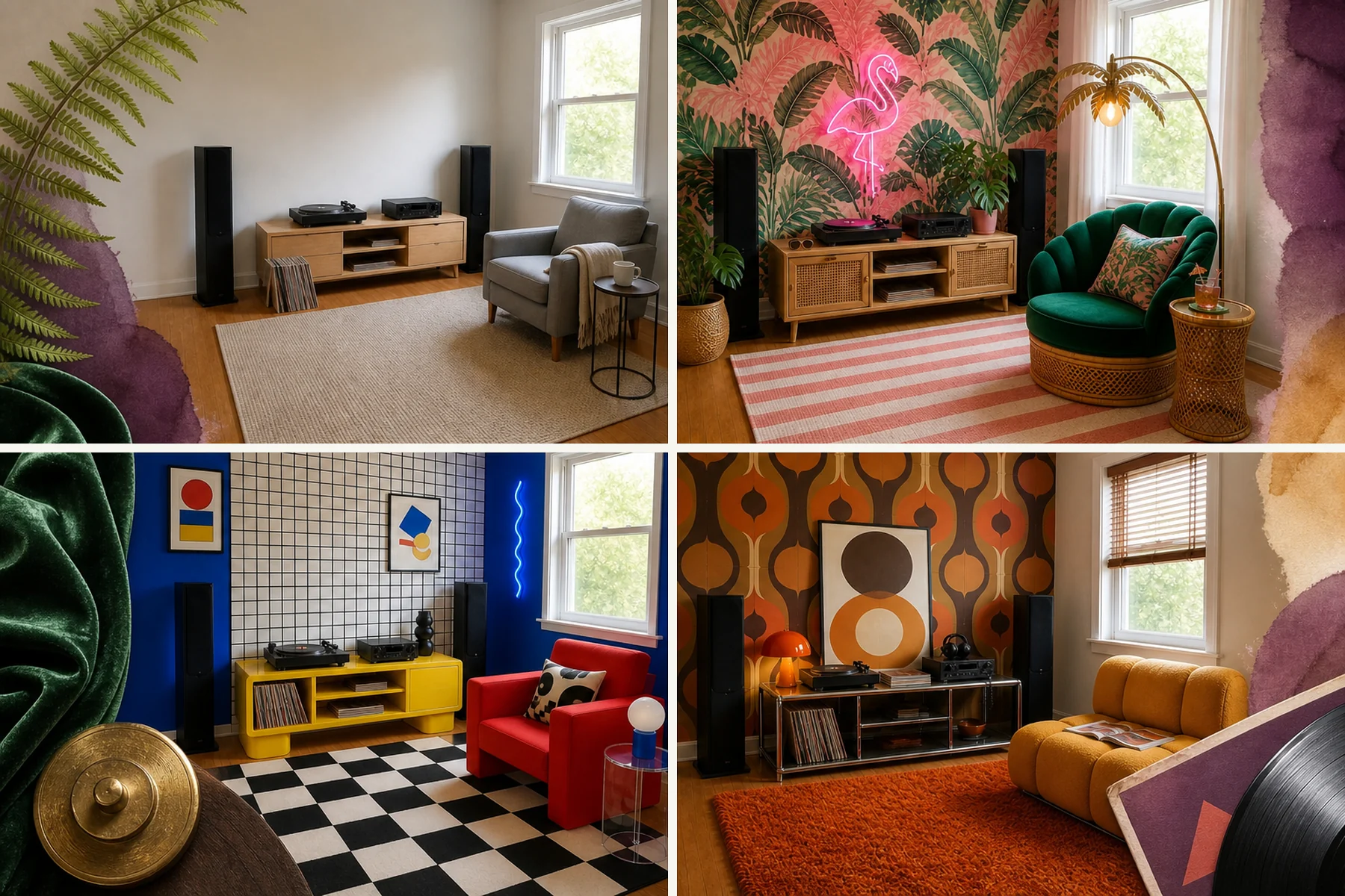 7 bold maximalist concepts for your music listening room
