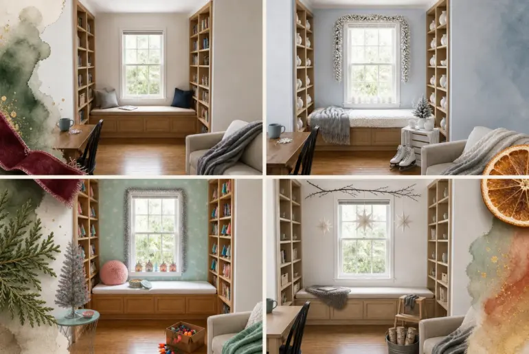 Transform Your Alcove With 11 Festive Seasonal Decorating Design Concepts