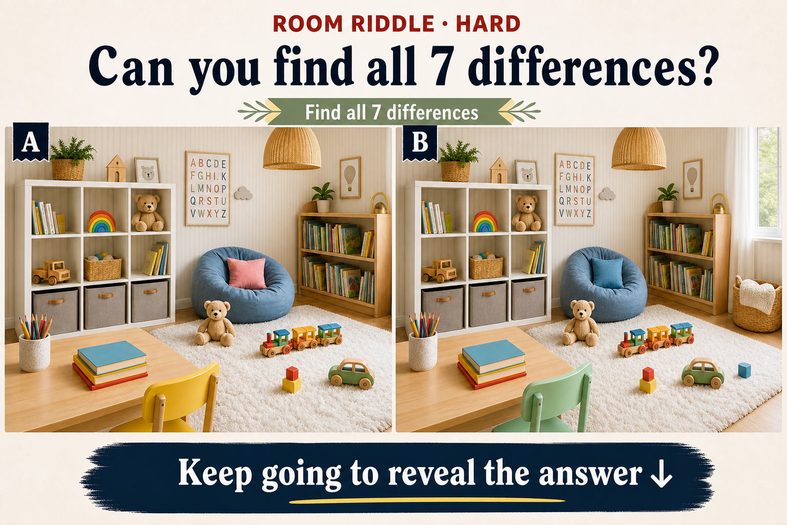 kids room organization