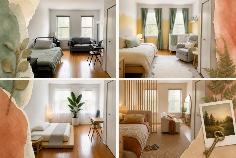 10 Unique Ways To Style A Studio Apartment By Life-Stage