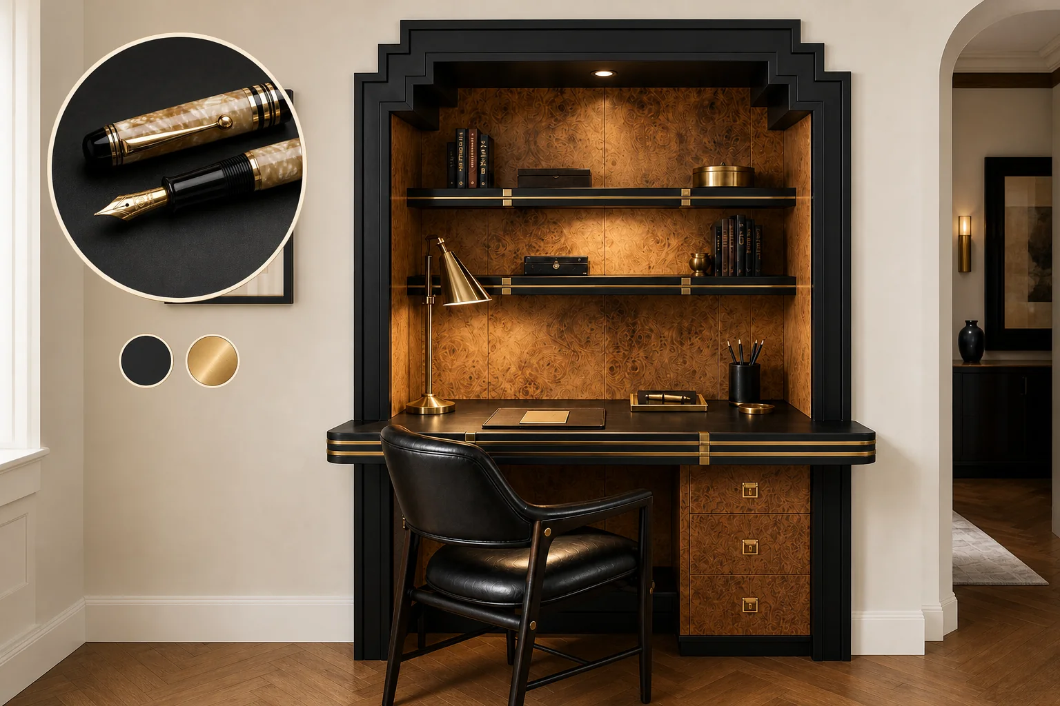 writing desk alcove