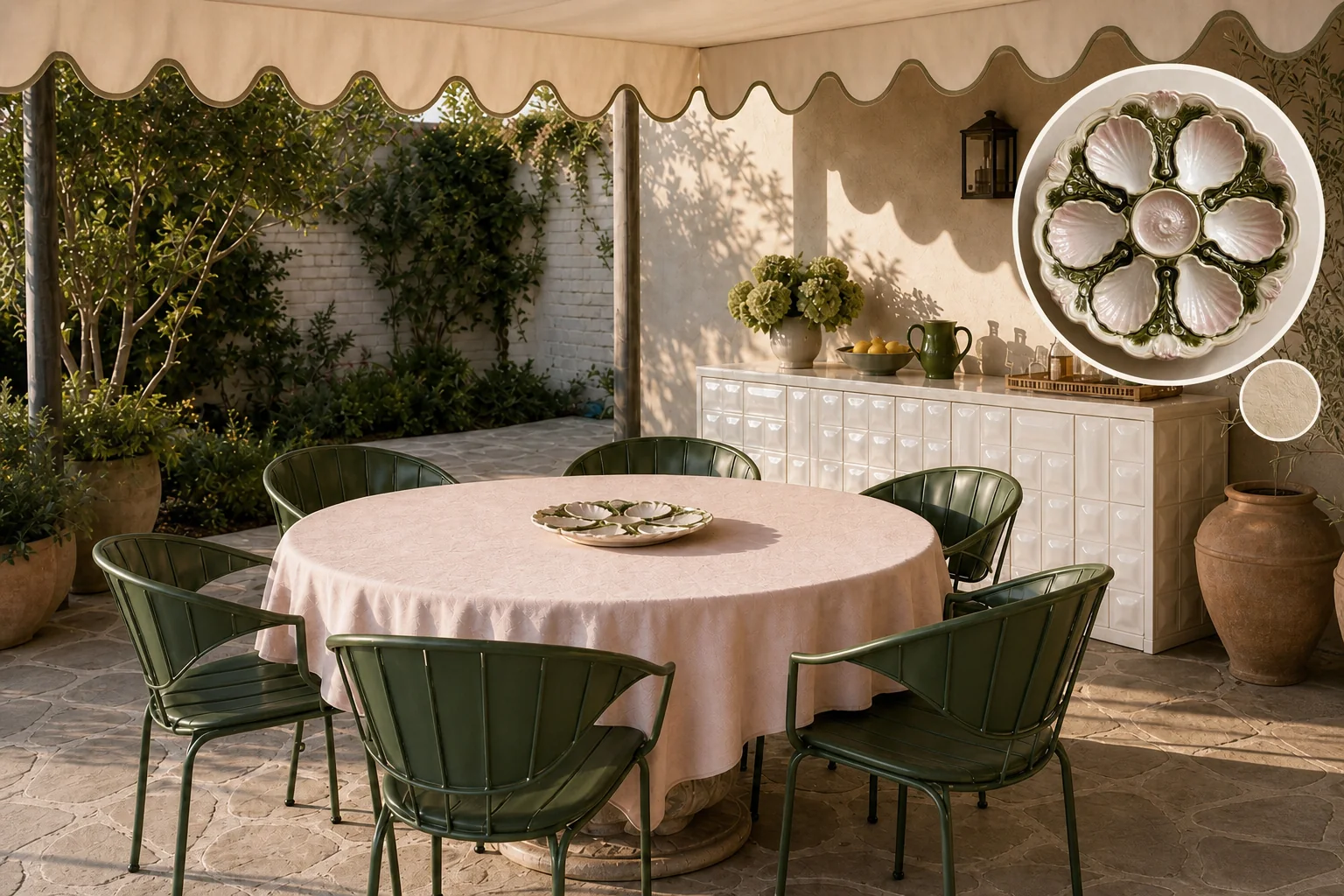 outdoor dining room
