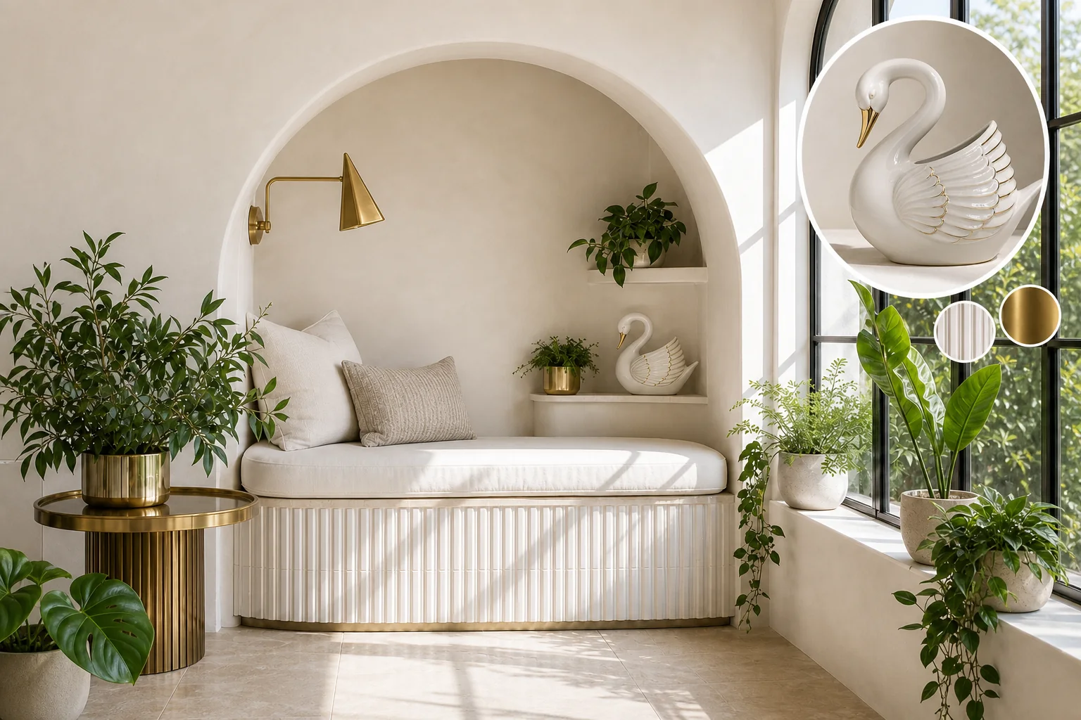 sunroom plant nook