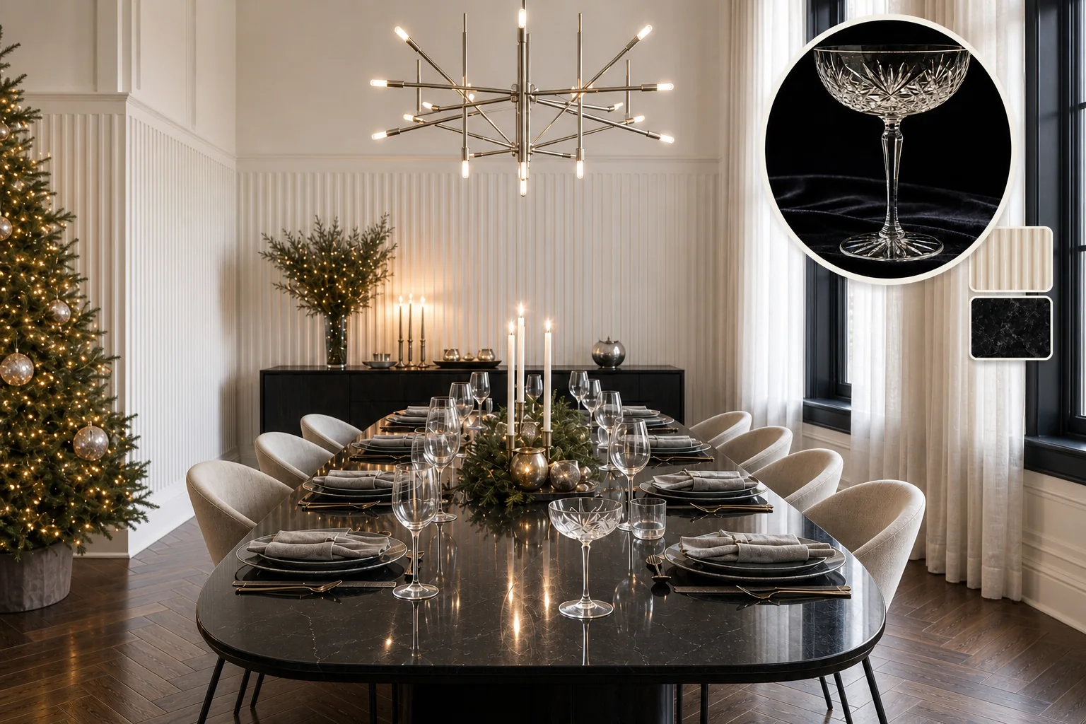 Christmas dining room