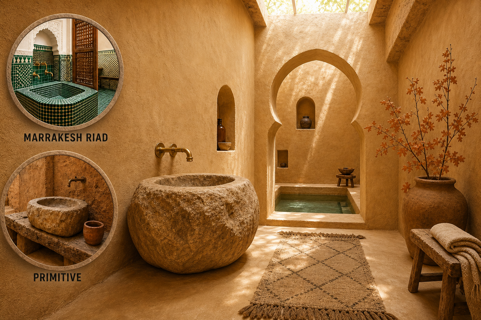 riad primitive bathroom