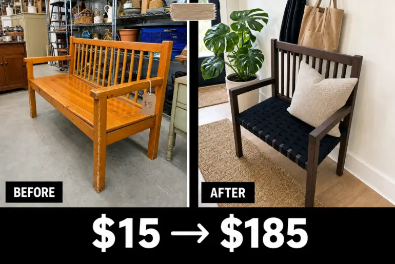 entryway bench oil finish