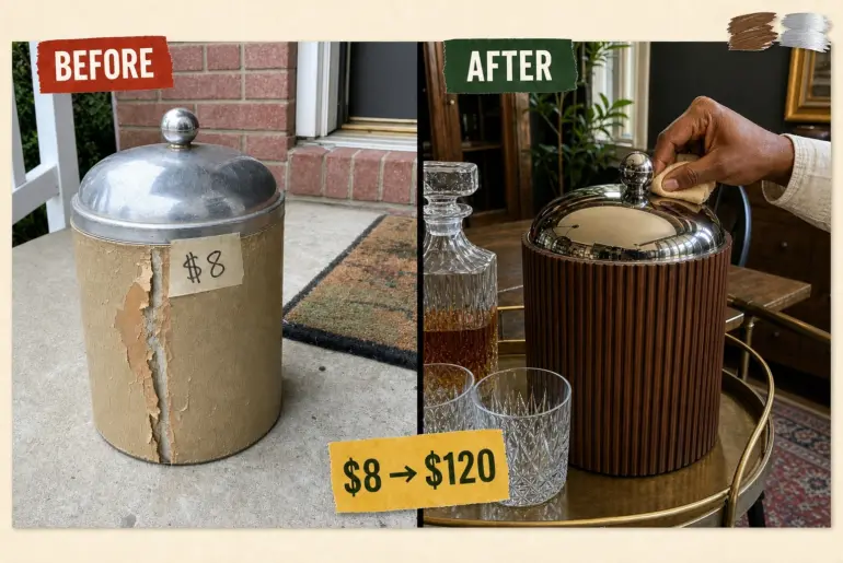 metal ice bucket flip