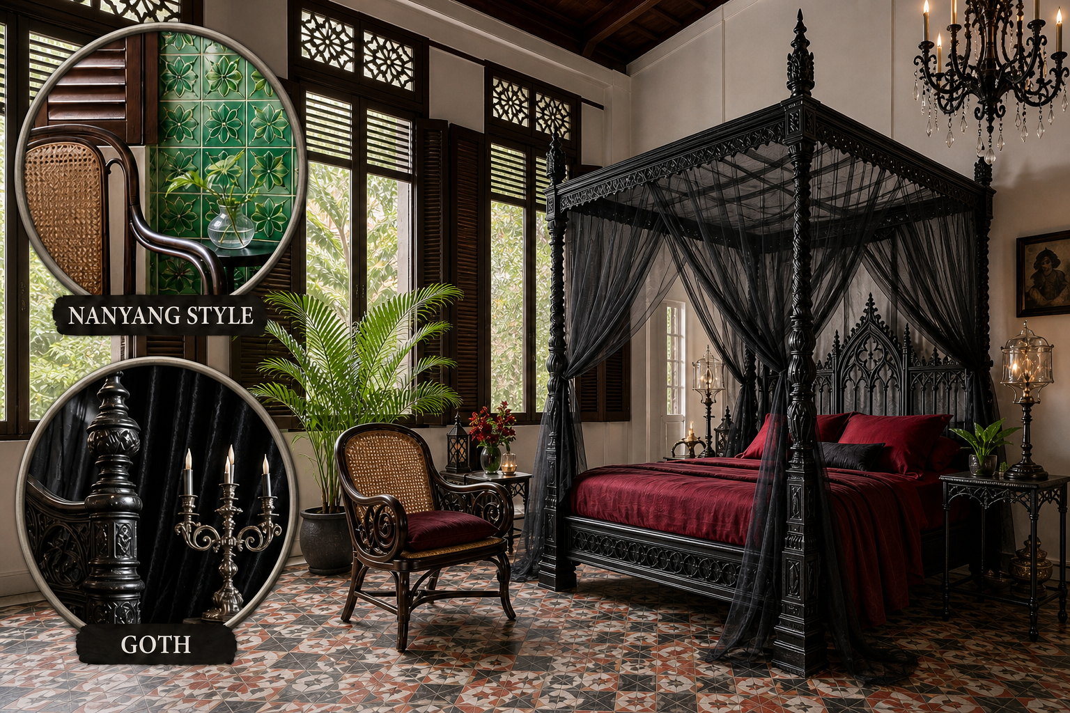 nanyang goth bedroom